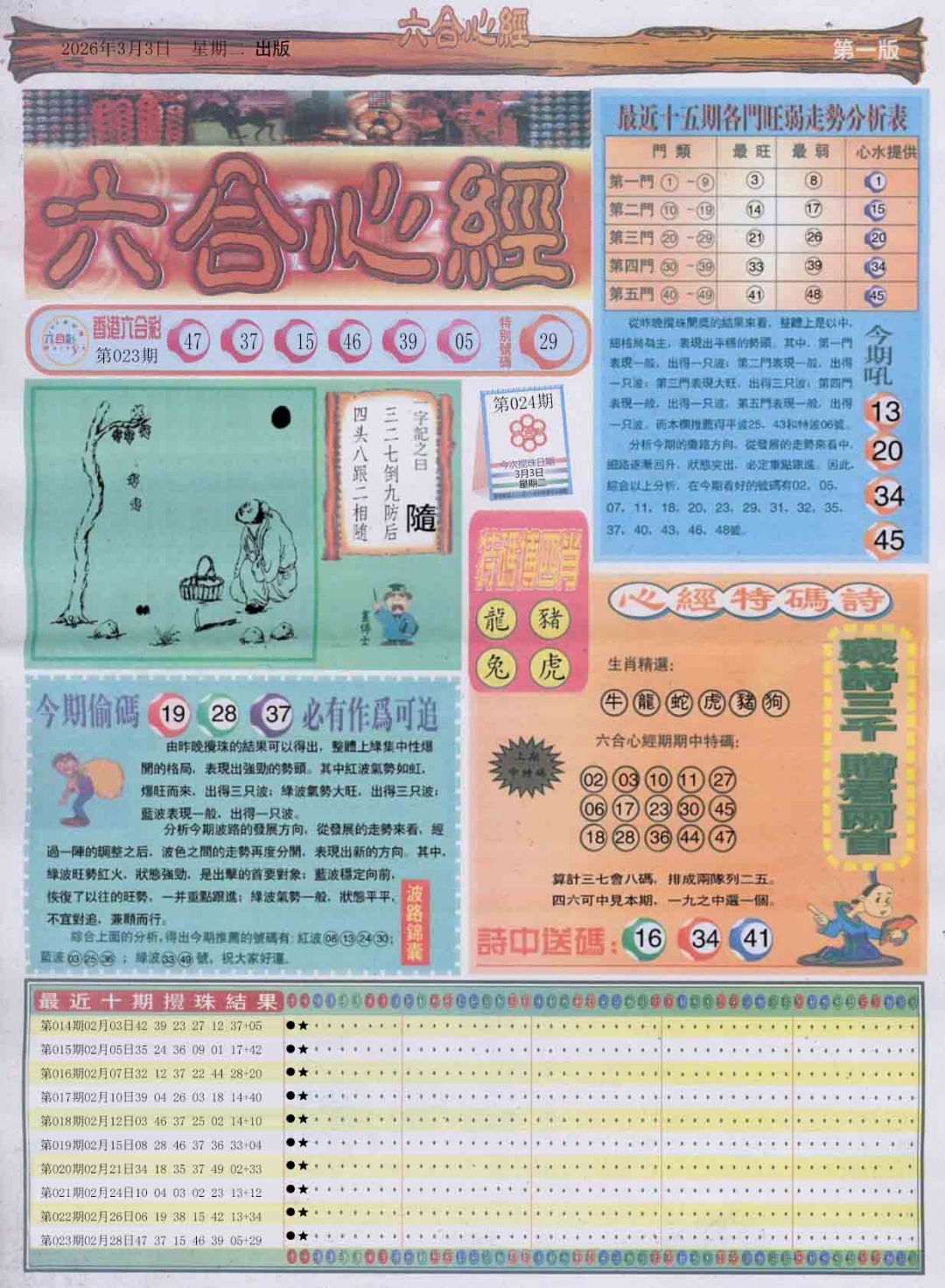 024期六合心经A[图]