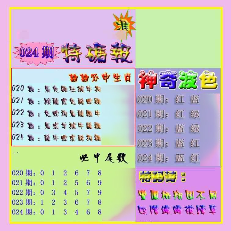 024期生财有道特码报[图]