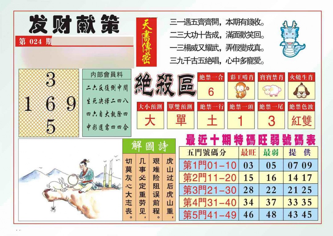 024期发财献策[图]