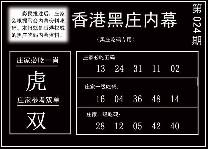 024期香港黑庄内幕[图]