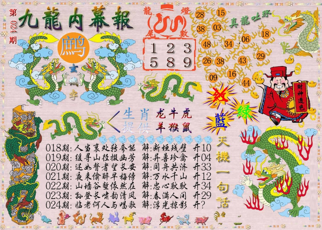 024期九龙内幕报[图]