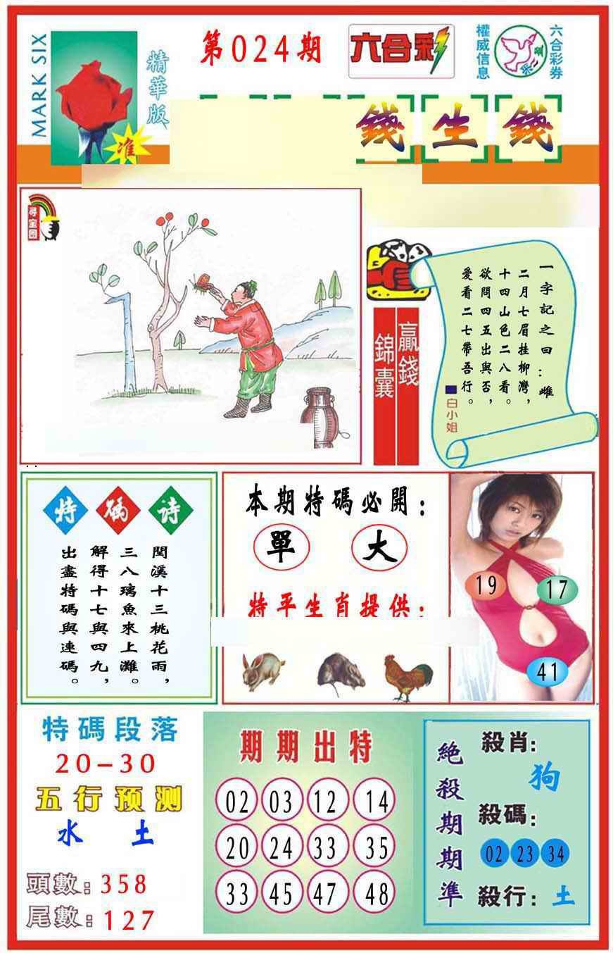 024期马经钱生钱(新图推荐)[图]