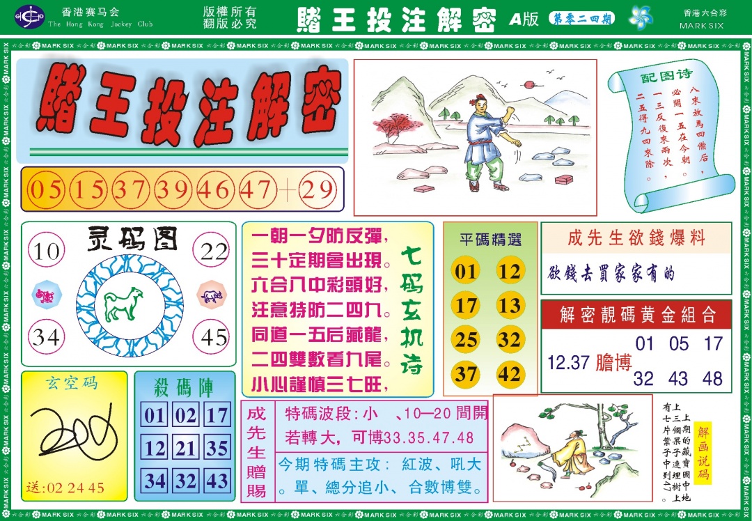 024期赌王投注解密记录[图]