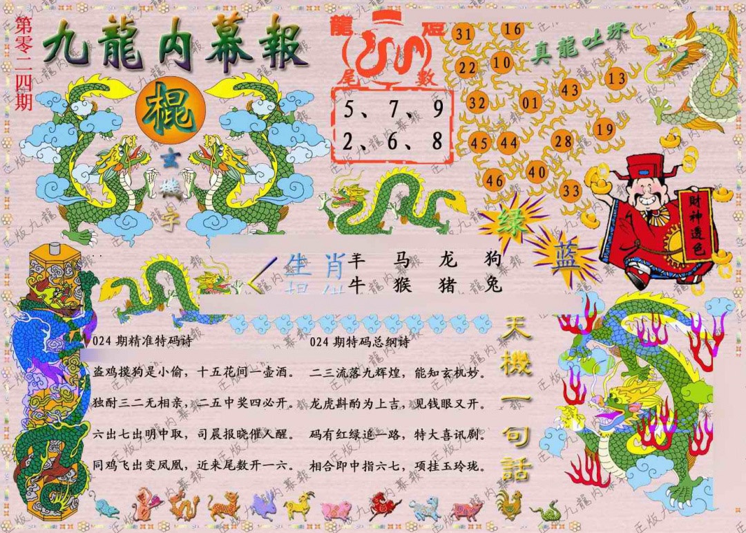 024期正版九龙内幕报[图]
